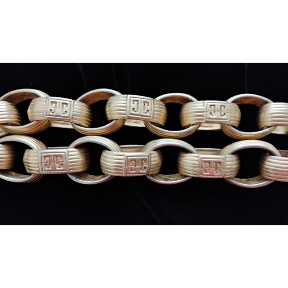 Vtg Givenchy Necklace Paris Runway Statement Chunky Chain Gold Plated Estate - Picture 5 of 7